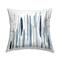 Stupell Industries Abstract Brushed Rainfall Contemporary Blue Lines Throw Pillow, 18" x 18"